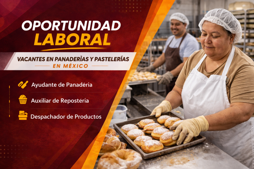 Vacantes en panaderías y pastelerías en México